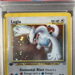 2000 POKEMON NEO GENESIS 1ST ED #9 LUGIA-HOLO PSA 9 - Image 5