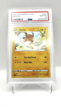 PSA 10 Raichu 009/034 CLC Pokemon TCG Classic Collection English - Image 1