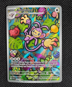 Pokemon TCG Phantasmal Flames Ambipom Illustration Rare 107/094 - Image 1