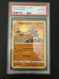 2023 POKEMON CLV EN #012 HITMONCHAN PSA 10 GEM MINT CLASSIC - Image 1