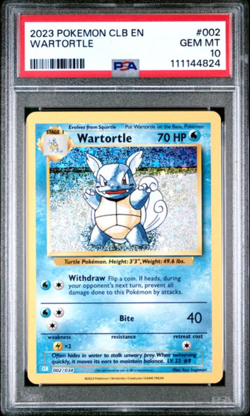 2023 POKEMON CLB EN #002 WARTORTLE PSA 10 - Image 1