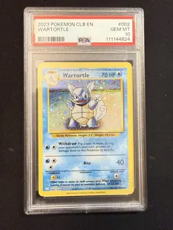 2023 POKEMON CLB EN #002 WARTORTLE PSA 10 - Image 3