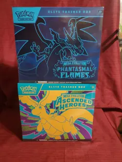 Pokemon Mega Evolution Ascended Heroes ETB AND Phantasmal Flames ETB - SEALED - Image 1