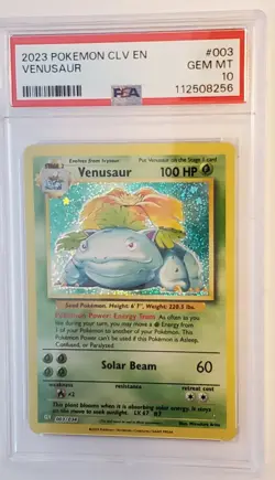 2023 Pokemon CLV EN Venusaur PSA 10 - Image 1
