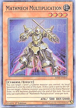 Mathmech Multiplication MYFI-EN005 Yu-Gi-Oh! Light Play 1st Edition - Image 1