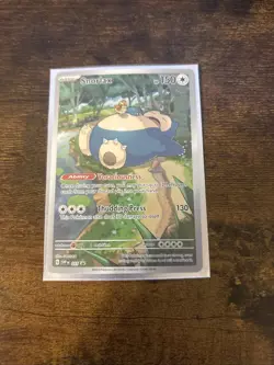 Pokemon TCG Snorlax Promo Black Star Holo Card #051 Scarlet & Violet 151 - Image 3