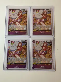 Nami PRB02-012 The Best Vol. 2 Premium Booster 4 Foil Card Play Set Lot - Image 1