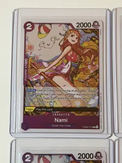 Nami PRB02-012 The Best Vol. 2 Premium Booster 4 Foil Card Play Set Lot - Image 2
