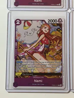 Nami PRB02-012 The Best Vol. 2 Premium Booster 4 Foil Card Play Set Lot - Image 4