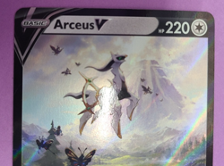 Pokemon Card Basic Arceus V SWSH204 Black Star HP 220 - Image 2