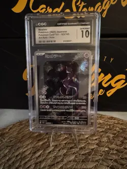 Pokemon Mewtwo 183/165 Sv2a Card 151 Art Rare Holo CGC 10 Japanese 2023 - Image 1
