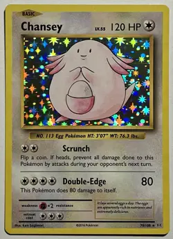 Chansey 70/108 (MP) Holo Rare XY Series: Evolutions 2016 Pokemon Card TCG - Image 1