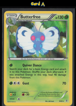 Butterfree Holo 5/83 Pokemon XY: Generations NM Pokemon Card - Image 2