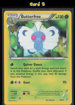 Butterfree Holo 5/83 Pokemon XY: Generations NM Pokemon Card - Image 4