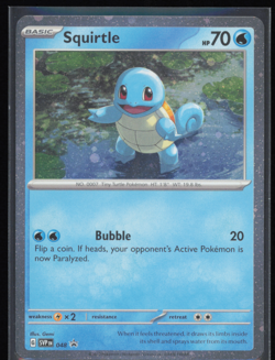 Squirtle Cosmos Holo Promo 048 Pokemon SV: Scarlet & Violet Promo Cards NM - Image 1