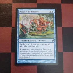 Mtg Merrow Commerce LP Lorwyn Merfolk Tribal Enchantment Magic Card - Image 2