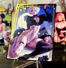 Goddess Story X Nier: Automata Metal Waifu Card - 2B XM Anime AGC - Image 1