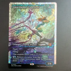 Glen Elendra Guardian (0393) (Showcase) (Fracture Foil) - Lorwyn Eclipsed MTG - Image 1