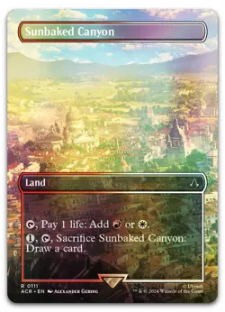 Sunbaked Canyon (Borderless) #111 (Foil) (NM) Assassin's Creed ACR Magic MTG - Image 1