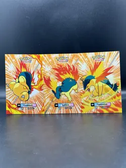 Cyndaquil Quilava Typhlosion Attacks 2 Database Set Cracked Ice Johto Pokemon - Image 2