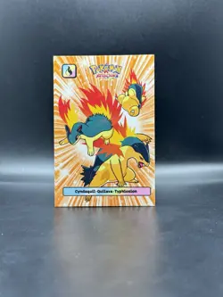 Cyndaquil Quilava Typhlosion Attacks 2 Database Set Cracked Ice Johto Pokemon - Image 3