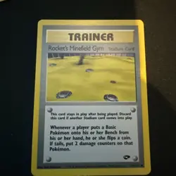 Rocket's Minefield Gym Uncommon Unlimited Gym Challenge 119/132 HP Pokemon TCG - Image 1