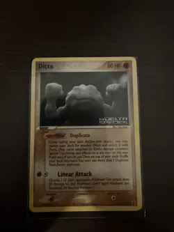 Ditto (Geodude) 62/113 Delta Species Reverse Holo Rare Pokemon TCG Nintendo - MP - Image 1