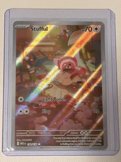 Stufful 154/132 Me01: Mega Evolution Holo Pokemon NM - Image 1
