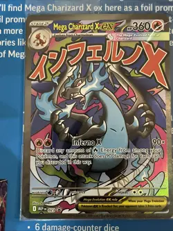 Mega Charizard + EX Oricorio EX Pokemon Phantasmal Flames UPC Promo Sealed #23 B - Image 1