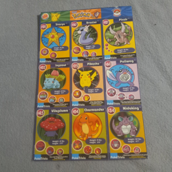 #13 POKEMON 1999 BURGER KING - MASTER TRAINER SET UNCUT SHEET #13 - Image 1