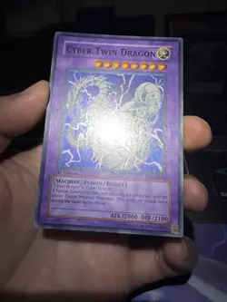 Cyber Twin Dragon - CRV-EN035 - Super Rare - 1st Edition - VLP - Image 2