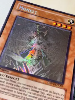 Honest LODT-EN001 1st Edition Ghost Rare Yu-Gi-Oh! NM Light of Destruction - Image 2