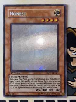 Honest LODT-EN001 1st Edition Ghost Rare Yu-Gi-Oh! NM Light of Destruction - Image 3