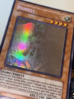 Honest LODT-EN001 1st Edition Ghost Rare Yu-Gi-Oh! LP Light of Destruction - Image 3