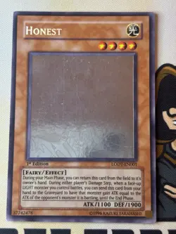 Honest LODT-EN001 1st Edition Ghost Rare Yu-Gi-Oh! LP Light of Destruction - Image 4