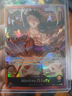 ONE PIECE TCG: Monkey.D.Luffy ST10-002 Leader Ultra Deck The Three Captains NM - Image 1