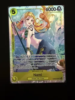 One Piece Nami Super Rare Full Art Foil EB03-053 Heroines 5 Cost 6000 Power - Image 1