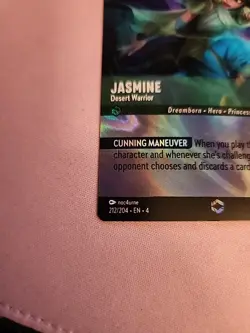 Disney Lorcana Jasmine - Desert Warrior (Enchanted) Ursulas Return 212/204 N/M - Image 2