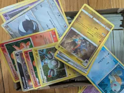 Approximately 2.75lbs Bulk Pokemon Cards Asst Years Sets Cond No Holos ~700 FS - Image 1