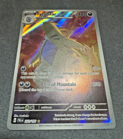 Pokemon TCG 2023 Tyranitar Illustration Rare Card #222/193 Paldea Evolved NM - Image 1