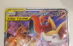Charizard & Braixen GX - (Black Star Promo) SM230 Jumbo Card Holo - Pokemon TCG - Image 2