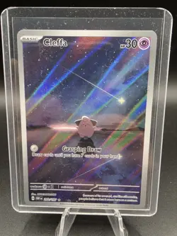 Cleffa 202/197 SV03: Obsidian Flames IR NM Full Art English 2023 Pokemon Card - Image 1