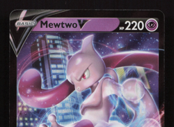 Pokemon Card Mewtwo V SWSH223 Black Star Promo Near Mint - Image 3