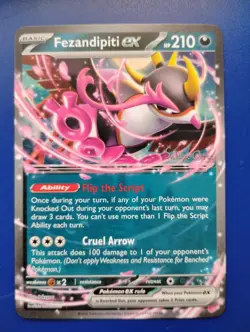 Pokemon Fezandipiti ex 2024 World Championships Sakuya O. Double Rare NM Cond - Image 1