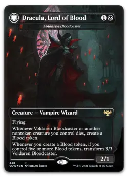Dracula, Lord of Blood - Voldaren Bloodcaster #338 NM Crimson Vow VOW Magic MTG - Image 1