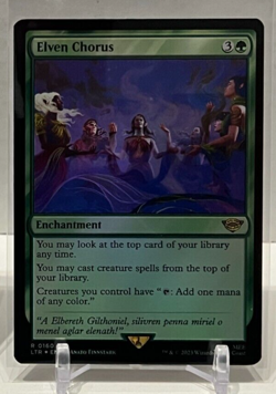 MTG - LTR Tales of Middle Earth - Elven Chorus 160 Foil NMM - Image 1