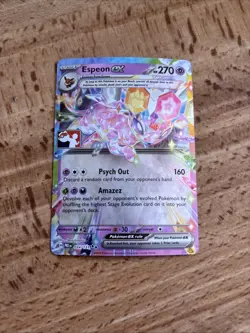 Pokemon TCG Espeon EX Prize Pack Series 7 Near Mint - Image 1