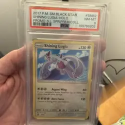 Pokemon TCG Sun & Moon Promo Shining Lugia SM82 PSA 8 NM-MT - Image 1