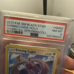 Pokemon TCG Sun & Moon Promo Shining Lugia SM82 PSA 8 NM-MT - Image 5