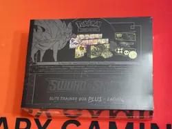 Pokemon TCG Sword & Shield Zacian ETB Elite Trainer Box Plus Factory Sealed Gold - Image 2